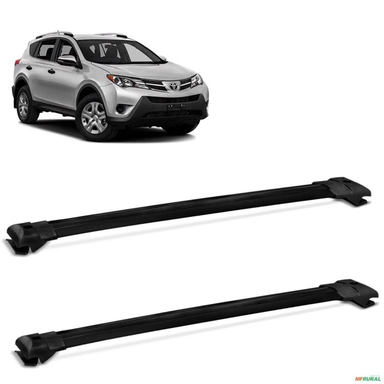 Rack de Teto Travessa Rav4 2013 a 2016 Alumínio Preto Imagem Rack de Teto Travessa Rav4 2013 a 2016 Alumínio Preto
