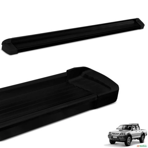 Estribo Lateral L200 Sport 2004 a 2012 G3 Aluminio Preto Bepo Imagem Estribo Lateral L200 Sport 2004 a 2012 G3 Aluminio Preto Bepo