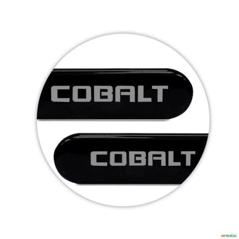 Jogo de Friso Lateral Cobalt 2012 a 2020 Preto Carbon Flash