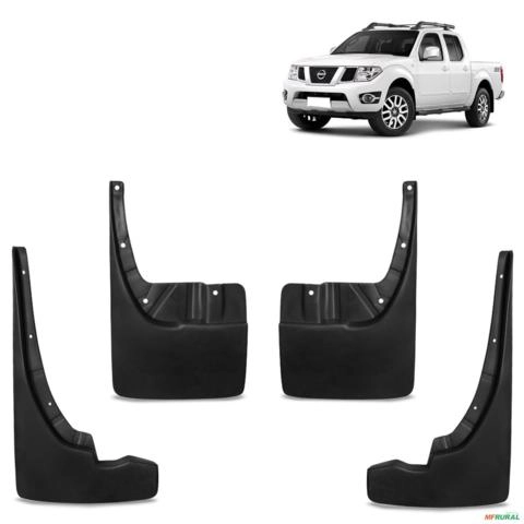 Kit Apara Barro Lameira Frontier 2008 a 2016 Injetado Flap 4 Peças Imagem Kit Apara Barro Lameira Frontier 2008 a 2016 Injetado Flap 4 Peças
