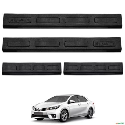 Jogo De Soleira Porta Corolla 1992 a 2025 Injetada Preta Imagem Jogo De Soleira Porta Corolla 1992 a 2025 Injetada Preta