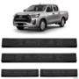 Jogo De Soleira Porta Hilux CD 2016 a 2025 Injetada Preta Imagem Jogo De Soleira Porta Hilux CD 2016 a 2025 Injetada Preta
