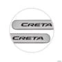 Jogo Friso Lateral Hyundai Creta 2017 A 2023 Prata Metal