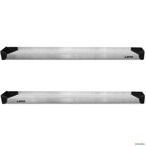 Imagem Estribo Lateral L200 Sport Outdoor 2004 a 2012  Alumínio Natural A3 Imagem Estribo Lateral L200 Sport Outdoor 2004 a 2012  Alumínio Natural A3