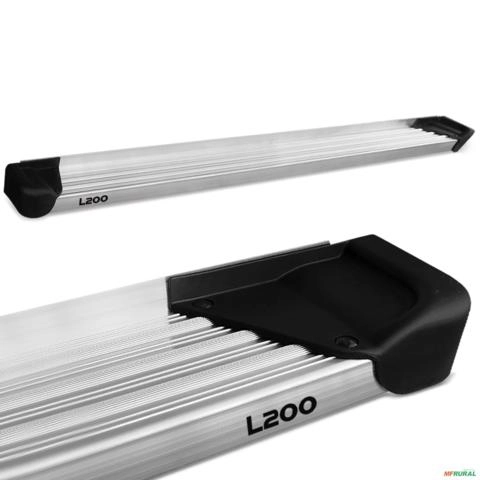Imagem Estribo Lateral L200 Sport Outdoor 2004 a 2012  Alumínio Natural A3 Imagem Estribo Lateral L200 Sport Outdoor 2004 a 2012  Alumínio Natural A3