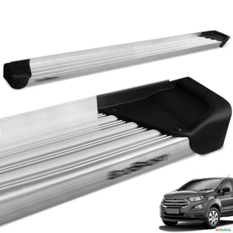 Estribo Lateral Ecosport 2013 a 2021 Aluminio Natural A3 Imagem Estribo Lateral Ecosport 2013 a 2021 Aluminio Natural A3
