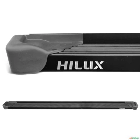 Estribo Lateral Hilux CD 2005 a 2015 Aluminio Preto A3