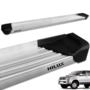 Estribo Lateral Hilux CD 2005 a 2015 Aluminio Natural A3 Imagem Estribo Lateral Hilux CD 2005 a 2015 Aluminio Natural A3