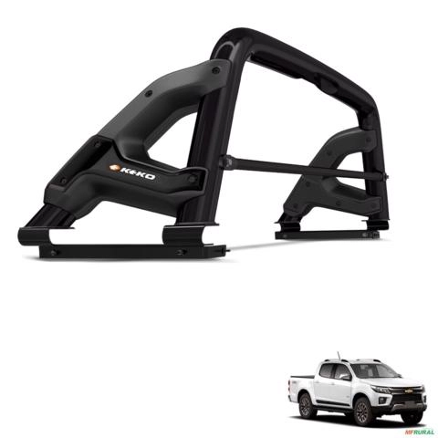 Santo Antonio S10 2012 a 2025 K3 Preto Com Barra Keko Imagem Santo Antonio S10 2012 a 2025 K3 Preto Com Barra Keko