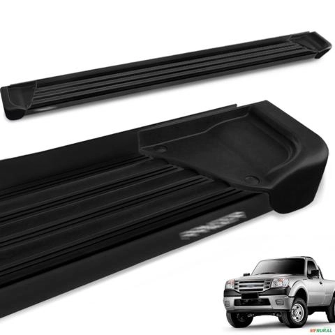 Estribo Lateral Ranger CS 1998 a 2012 Aluminio Preto A1 Imagem Estribo Lateral Ranger CS 1998 a 2012 Aluminio Preto A1