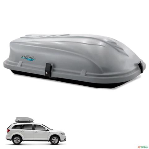 Bagageiro de Teto Baú Motobul 460L Maleiro Light 45kg Cinza Universal Imagem Bagageiro de Teto Baú Motobul 460L Maleiro Light 45kg Cinza Universal