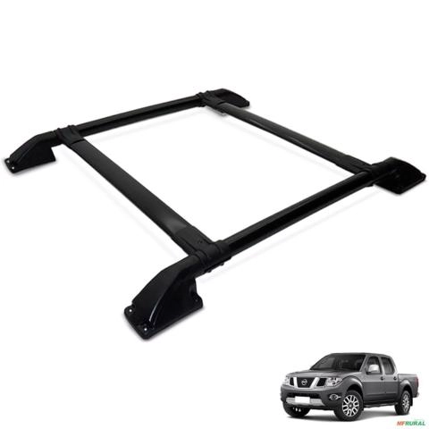 Rack De Bagageiro Teto Frontier 2008 a 2016 Tubolar Preto Imagem Rack De Bagageiro Teto Frontier 2008 a 2016 Tubolar Preto