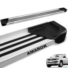 Estribo Lateral Amarok 2010 a 2023 Cabine Simples Aluminio Natural A1