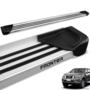 Estribo Lateral Frontier 2017 a 2025 Aluminio Natural A1 Imagem Estribo Lateral Frontier 2017 a 2025 Aluminio Natural A1