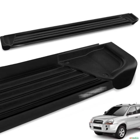 Estribo Lateral Tucson 2005 a 2016 Aluminio Preto A1 Imagem Estribo Lateral Tucson 2005 a 2016 Aluminio Preto A1