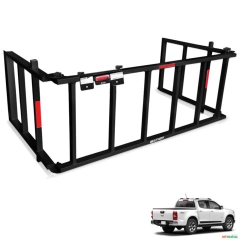 Extensor De Caçamba S10 CD 2012 a 2025 Rampa Preto Reforçado 350kg Imagem Extensor De Caçamba S10 CD 2012 a 2025 Rampa Preto Reforçado 350kg