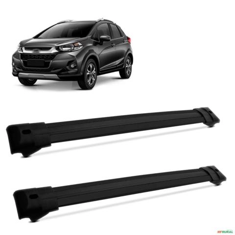 Rack De Teto Travessa Larga Wrv 2018 a 2021 Aluminio Preto Imagem Rack De Teto Travessa Larga Wrv 2018 a 2021 Aluminio Preto