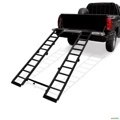 Rampa Para Quadriciclo Pick Up Universal Aço 800 kg Preto Imagem Rampa Para Quadriciclo Pick Up Universal Aço 800 kg Preto