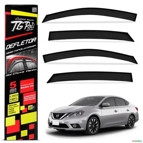 Calha de Chuva Defletor Sentra 2014 a 2020 Acrilico Tgpoli Imagem Calha de Chuva Defletor Sentra 2014 a 2020 Acrilico Tgpoli