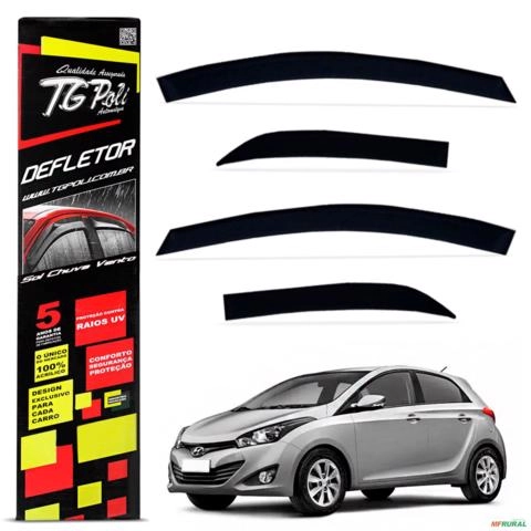 Calha de Chuva Defletor HB20 Hatch 2013 a 2019 Acrilico Tgpoli Imagem Calha de Chuva Defletor HB20 Hatch 2013 a 2019 Acrilico Tgpoli