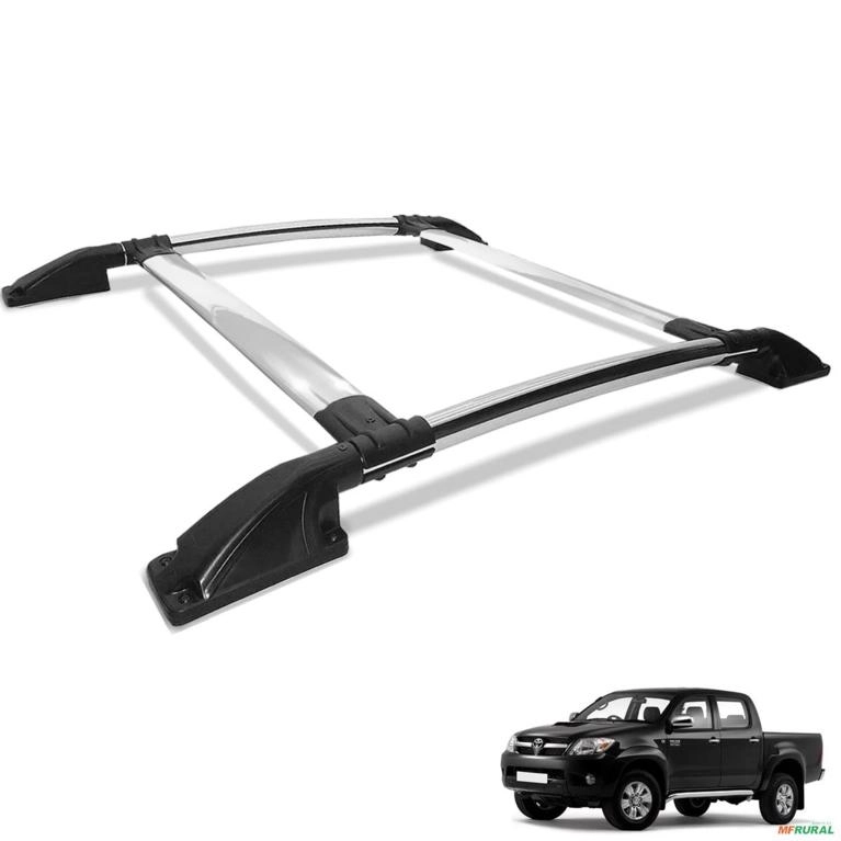 Rack De Teto Bagageiro Hilux 2005 a 2015 Cromado Tubolar Imagem Rack De Teto Bagageiro Hilux 2005 a 2015 Cromado Tubolar