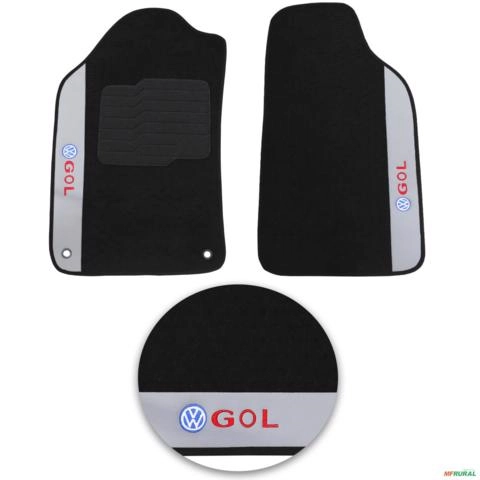 Imagem Jogo de Tapete Carpete Gol G6 2013 a 2016 Preto Bordado Imagem Jogo de Tapete Carpete Gol G6 2013 a 2016 Preto Bordado