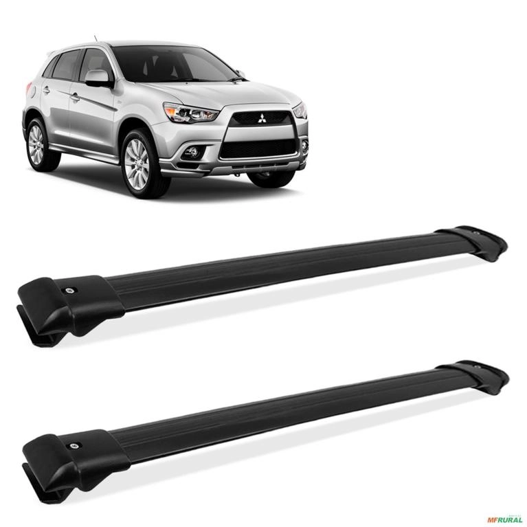 Rack De Teto Travessa Larga Outlander 2008 a 2013 Aluminio Preto Imagem Rack De Teto Travessa Larga Outlander 2008 a 2013 Aluminio Preto