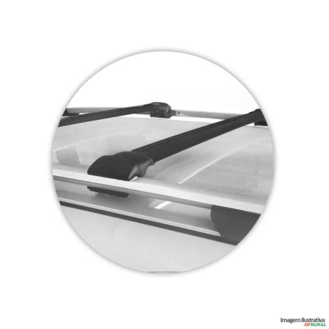 Imagem Rack De Teto Travessa Larga Outlander 2008 a 2013 Aluminio Preto Imagem Rack De Teto Travessa Larga Outlander 2008 a 2013 Aluminio Preto
