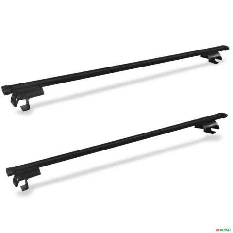 Rack De Teto Travessa Larga Universal 1,35 mts Aluminio Preto