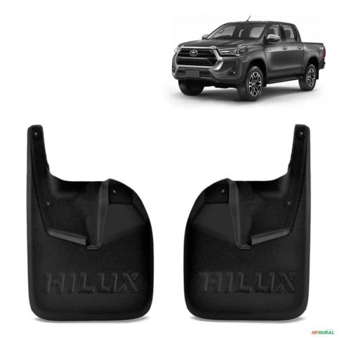 Kit Apara Barro Hilux 2016 a 2023 Protetor Dianteiro 2 Peças Imagem Kit Apara Barro Hilux 2016 a 2023 Protetor Dianteiro 2 Peças