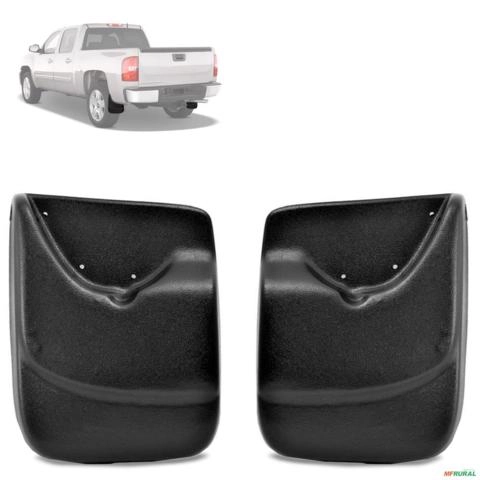 Kit Apara Barro Silverado 1997 a 2011 Protetor Traseiro 2 Peças Imagem Kit Apara Barro Silverado 1997 a 2011 Protetor Traseiro 2 Peças