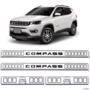 Jogo de Soleira Porta Jeep Compass 2012 a 2023 Resinada Branco Imagem Jogo de Soleira Porta Jeep Compass 2012 a 2023 Resinada Branco