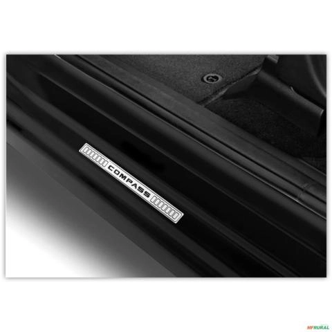 Imagem Jogo de Soleira Porta Jeep Compass 2012 a 2023 Resinada Branco Imagem Jogo de Soleira Porta Jeep Compass 2012 a 2023 Resinada Branco