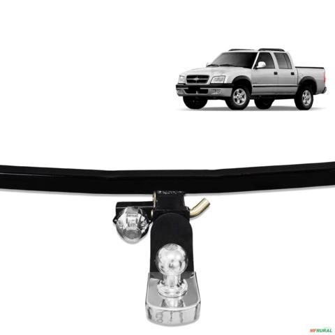 Engate de Reboque S10 1995 a 2011 Rabicho Removivel 1500 kg Imagem Engate de Reboque S10 1995 a 2011 Rabicho Removivel 1500 kg