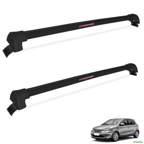 Rack De Teto Travessa Etios 2013 a 2021 Alumínio Preto Imagem Rack De Teto Travessa Etios 2013 a 2021 Alumínio Preto