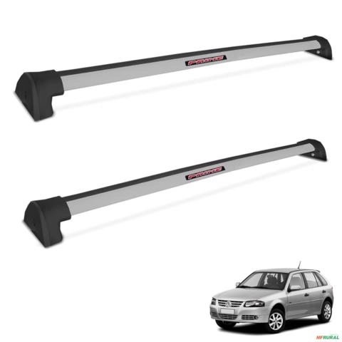 Rack De Teto Travessa Gol 1995 a 2015 Alumínio Prata Imagem Rack De Teto Travessa Gol 1995 a 2015 Alumínio Prata