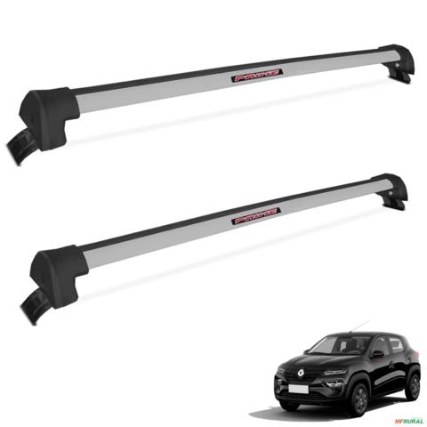 Rack De Teto Travessa Kwid 2018 a 2026 Alumínio Prata Imagem Rack De Teto Travessa Kwid 2018 a 2026 Alumínio Prata