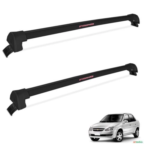 Rack De Teto Travessa Corsa Classic 1995 a 2016 Alumínio Preto Imagem Rack De Teto Travessa Corsa Classic 1995 a 2016 Alumínio Preto