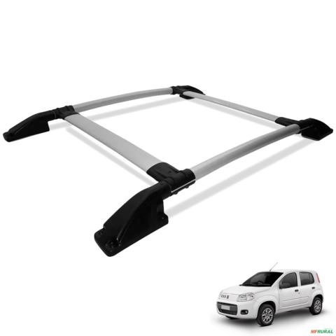 Rack de Teto Bagageiro Uno 2011 a 2021 Tubolar Prata Imagem Rack de Teto Bagageiro Uno 2011 a 2021 Tubolar Prata