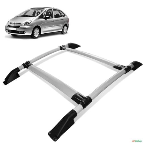 Rack de Teto Bagageiro Picasso 2000 a 2012 Tubolar Prata Imagem Rack de Teto Bagageiro Picasso 2000 a 2012 Tubolar Prata