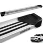Estribo Lateral Compass 2017 a 2025 Aluminio Natural A1 Imagem Estribo Lateral Compass 2017 a 2025 Aluminio Natural A1