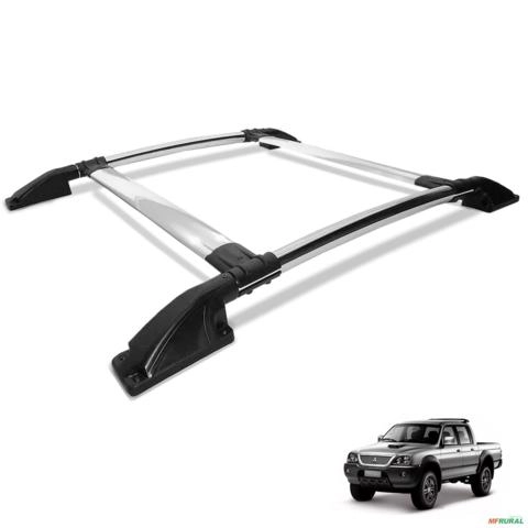 Rack Teto Bagageiro L200 Sport Outdoor 2004 a 2012 Tubolar Cromado Imagem Rack Teto Bagageiro L200 Sport Outdoor 2004 a 2012 Tubolar Cromado