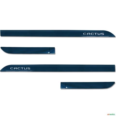 Jogo De Friso Lateral C4 Cactus 2018 a 2025 Facão Azul Esmeralda Imagem Jogo De Friso Lateral C4 Cactus 2018 a 2025 Facão Azul Esmeralda