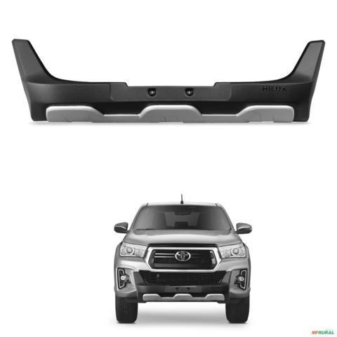 Overbumper Hilux 2019 2020 Front Bumper Preto Prata Tgpoli Imagem Overbumper Hilux 2019 2020 Front Bumper Preto Prata Tgpoli