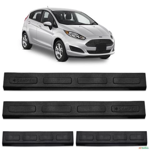 Jogo De Soleira Porta New Fiesta Hatch 2012 a 2019 Injetada Preta Imagem Jogo De Soleira Porta New Fiesta Hatch 2012 a 2019 Injetada Preta