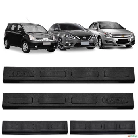 Jogo De Soleira Porta Sentra Livina Vectra 2005 a 2019 Injetada Preta Imagem Jogo De Soleira Porta Sentra Livina Vectra 2005 a 2019 Injetada Preta