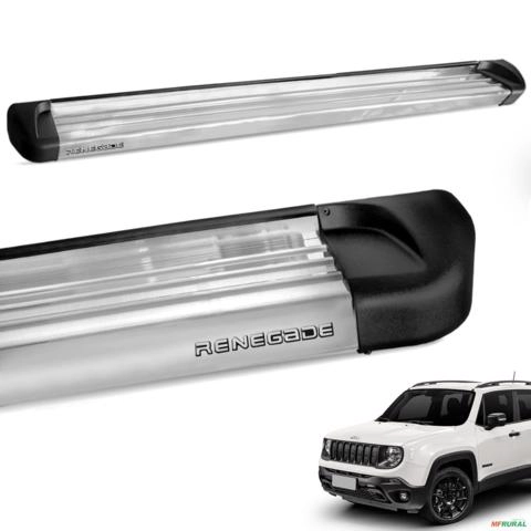 Estribo Lateral Renegade 2016 a 2025 Aluminio Polido Track Imagem Estribo Lateral Renegade 2016 a 2025 Aluminio Polido Track