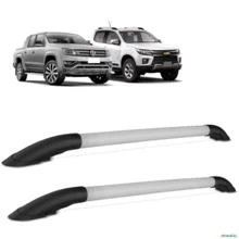 Rack Teto Longarina S10 Frontier Hilux Amarok Elegance Aço Prata Bepo