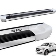 Estribo Lateral S10 CD 2012 a 2024 Branco Summit Personalizado