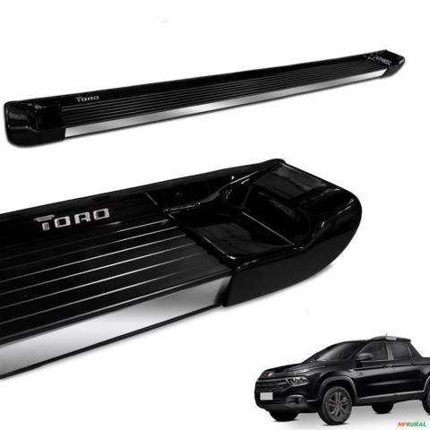 Estribo Lateral Toro 2016 a 2025 Preto Fosco Personalizado Imagem Estribo Lateral Toro 2016 a 2025 Preto Fosco Personalizado